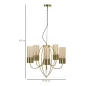 Lampa wisząca VERSAILLES 5-punktowa 60x103 cm